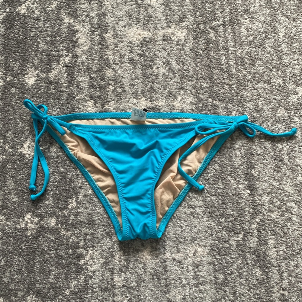 J. Crew String Hipster Bikini Bottom - Island Reef Blue - S